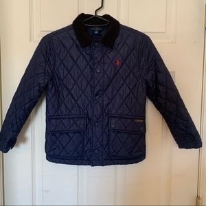 Ralph Lauren quilted jacket. Navy size 7